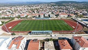 Bayramiç Atatürk Stadyumu şimdi çok daha modern