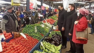 DEVA Partisi Çanakkale İl Teşkilatı Cuma Pazarı Ziyaretinde