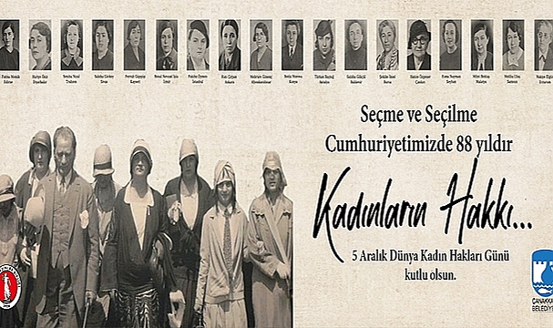 BELEDİYE BAŞKANI GÖKHAN'IN 5 ARALIK KADIN HAKLARI GÜNÜ MESAJI