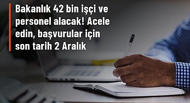 Sağlık Bakanlığı 42 bin 500 işçi ve personel alacak!