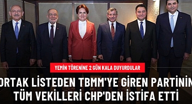 Gelecek Partili 10  milletvekili CHP'den istifa etti