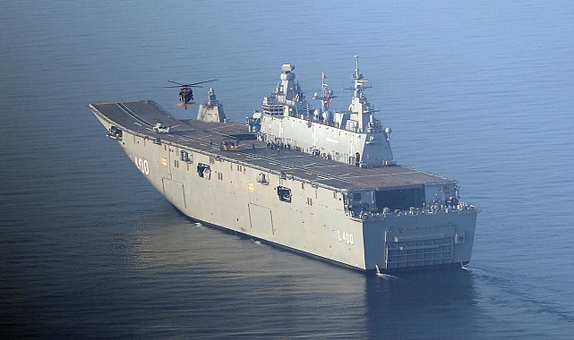 “TCG Anadolu” Çanakkale Boğazı’ndan Geçecek