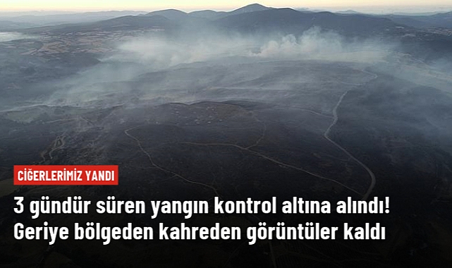 Çanakkale'de 3 Gündür devam eden yangın kontrol altında
