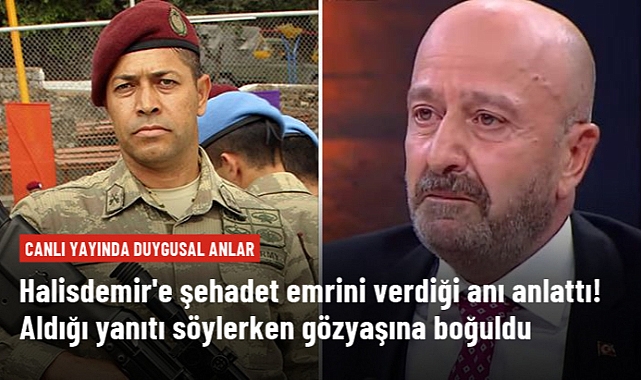 Zekai Aksakallı, Ömer Halisdemir'e şehadet emrini verdiği anları anlatırken gözyaşlarını tutamadı