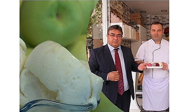 BAYRAMİÇ BEYAZINDAN DONDURMA ÜRETİLDİ