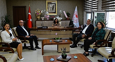 BAŞKANLARDAN MÜDÜR TÜRKARSLAN'A ZİYARET