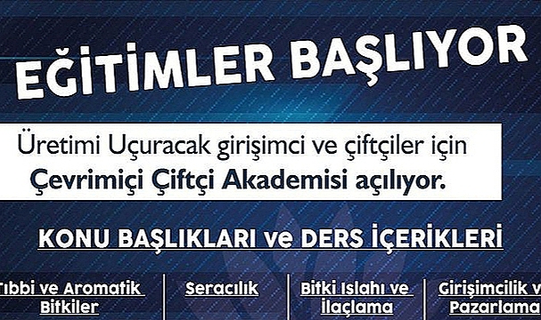 ÇİFTÇİ AKADEMİSİ'NE SAYILI GÜNLER KALDI