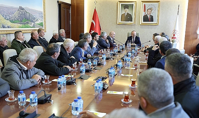 Çan Muhtarları Turan'ı, ziyaret etti