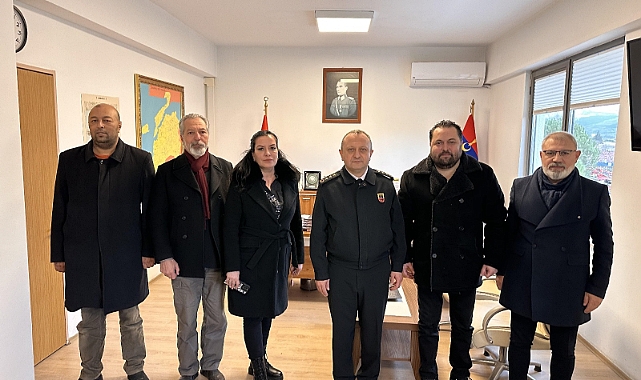 Çanakkale İnternet Gazetecilerinden Jandarma Komutanlığına Ziyaret