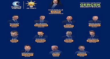 AK PARTİ  ADAY TANITIM TOPLANTISI’NDA ÇANAKKALE BELEDİYE BAŞKAN ADAYLARINI İLAN ETTİ