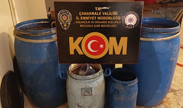 Çanakkale Kepez'de 1027 Litre Sahte İçki Ele Geçirildi