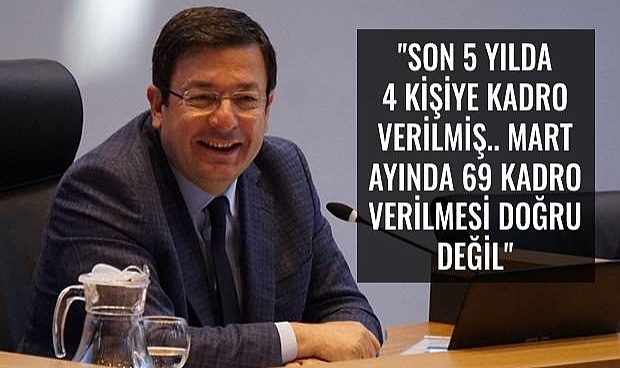 Başkan Erkek "Prensip ve Hukuken Doğru Değildi, İptal Ettim"
