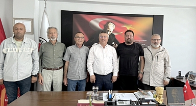 İnternet Gazetecileri  Mesut Bayram'ı Ziyaret etti