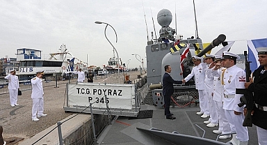 Vali İlhami  Aktaş'tan TCG Poyraz Gemisine ziyaret