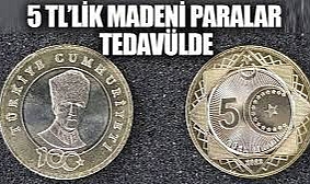5 Tl Madeni Paralar Tedavüle Girdi