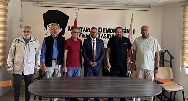 Gazeteciler 'den  Muhtarlar Derneği Başkanı Ufuk Göçoğlu'na  Ziyaret