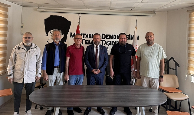 Gazeteciler 'den  Muhtarlar Derneği Başkanı Ufuk Göçoğlu'na  Ziyaret