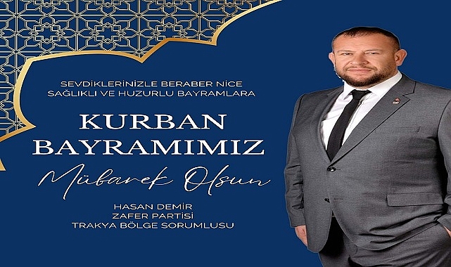 Hasan Demir, ''Bayramlarımız milli birlik ve beraberliğimizin adeta göstergesidir''