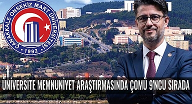 ÇOMÜ genel memnuniyet anketinde 9. sırada