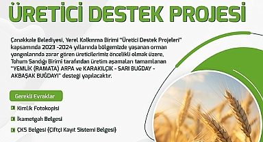 Üretici Destek Projesi başvuruları başlıyor