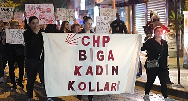 CHP Biga İlçe Kadın Kolları "Sokaklarda Huzur ve Güven İstiyoruz"
