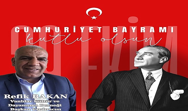 Refik Bakan'dan 29 Ekim Cumhuriyet Bayramı Mesajı