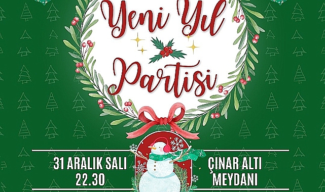 Bozcaada'da yeni yıl partisi