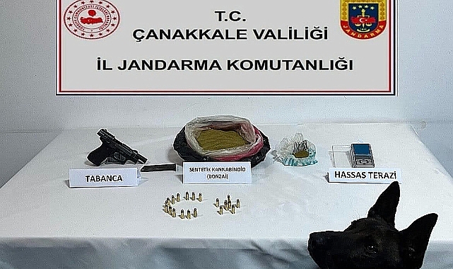 İl Jandarma Komutanlığından Ezine'de uyuşturucu operasyonu