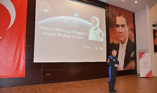Türkiye'nin İlk Astronotu Gezeravcı ÇTSO' da Öğrencilerle Buluştu