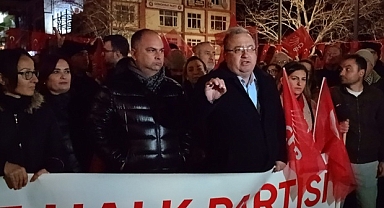 Çanakkale'de CHP İl Başkanlığından İmamoğlu İçin Gözaltı  Protestosu