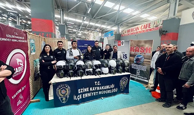 Ezine Festivalinde Örnek Güvenlik Projesi, Ücretsiz Kask ve Yelek Dağıtıldı