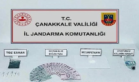 Jandarmadan Çanakkale'de uyuşturucu operasyonu! 2 tutuklama!