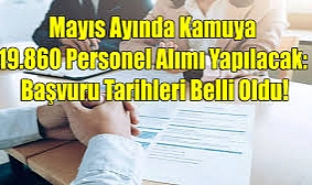 Kamuya, 20 bin memur ve işçi alımı için süreç başladı