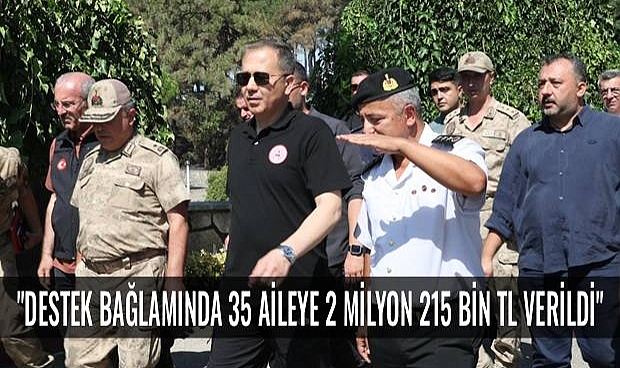 Bakan Yerlikaya, Yangından Zarar Görenlere 6,8 Milyon TL Yardım