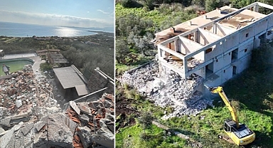Ayvacık İlçesinde  Kaçak Yapılaşmaya Geçit Yok, 66 Yapı Yıkıldı