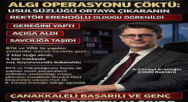 Alkışlar ÇOMÜ Rektörü Prof. Dr. R. Cüneyt Erenoğlu’na…