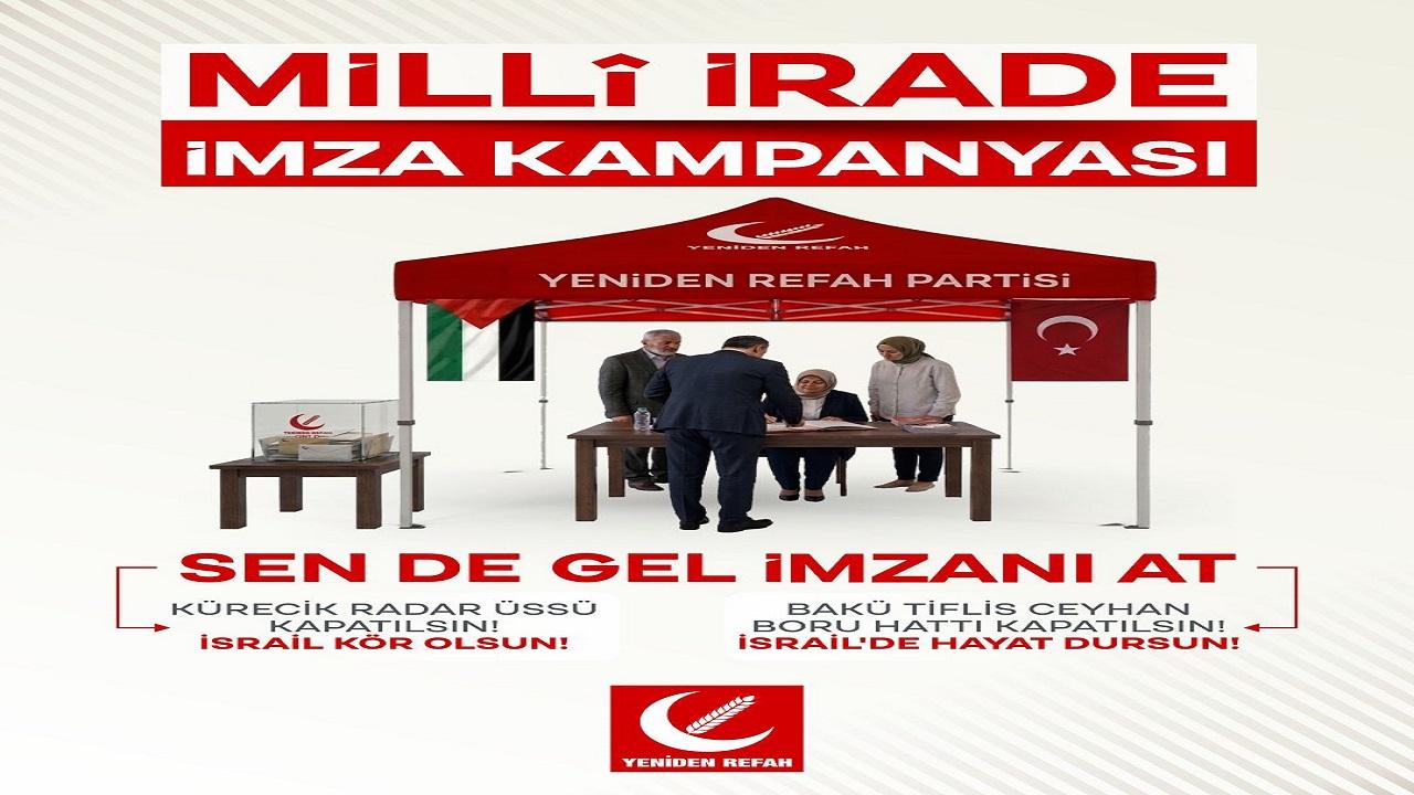 Yeniden Refah Partisi’nden Türkiye Genelinde İmza Seferberliği