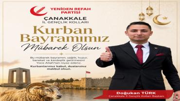 Doğukan Türk, ''Bayramlar Kardeşliğin ve Dayanışmanın En Güçlü Köprüsüdür''