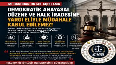 “Mutlak Butlan” Kararına 69 Barodan Tepki: “Halk İradesine Yargı Müdahalesi Kabul Edilemez”