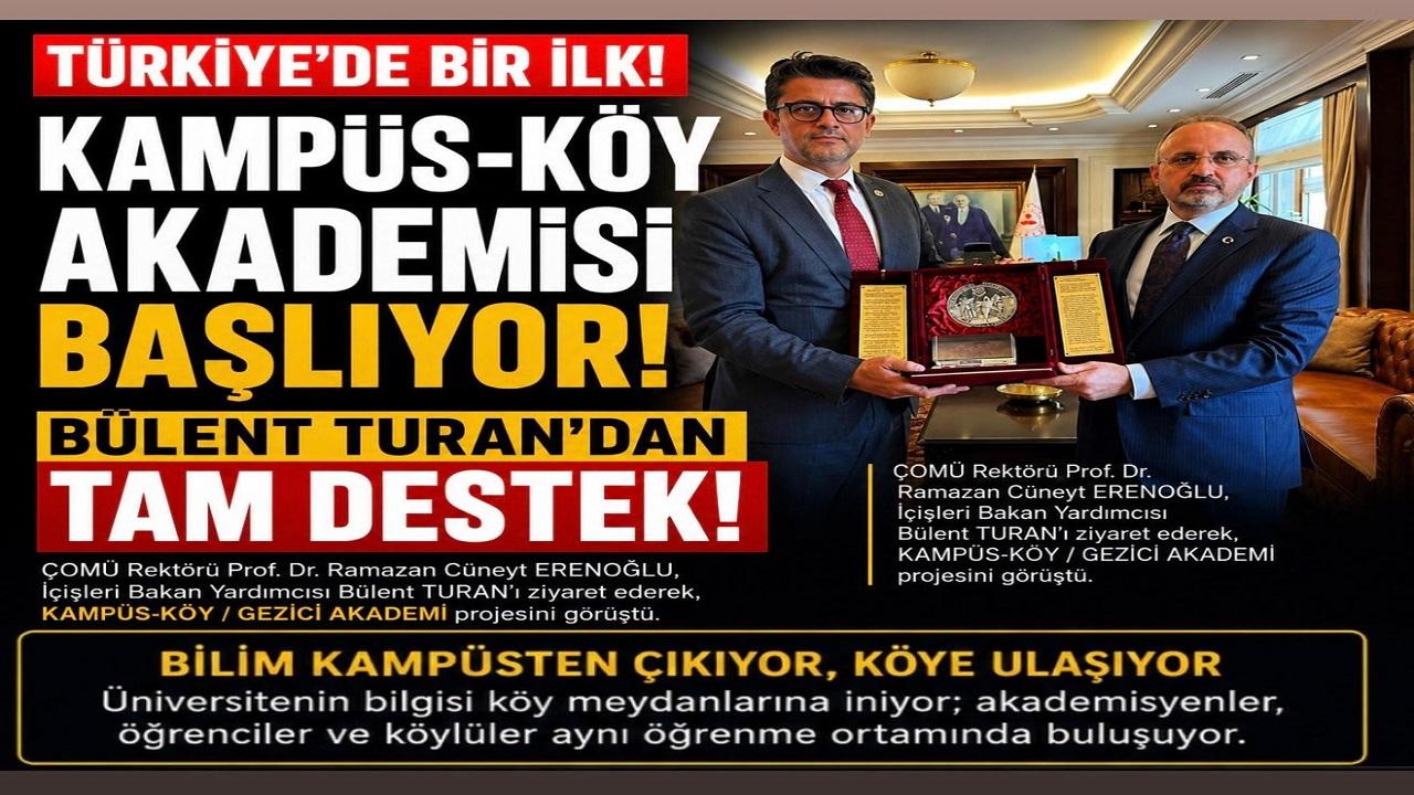 Bakan Yardımcısı Turan İle Rektör Erenoğlu'ndan Kampüs-Köy Zirvesi