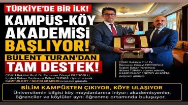 Bakan Yardımcısı Turan İle Rektör Erenoğlu'ndan Kampüs-Köy Zirvesi
