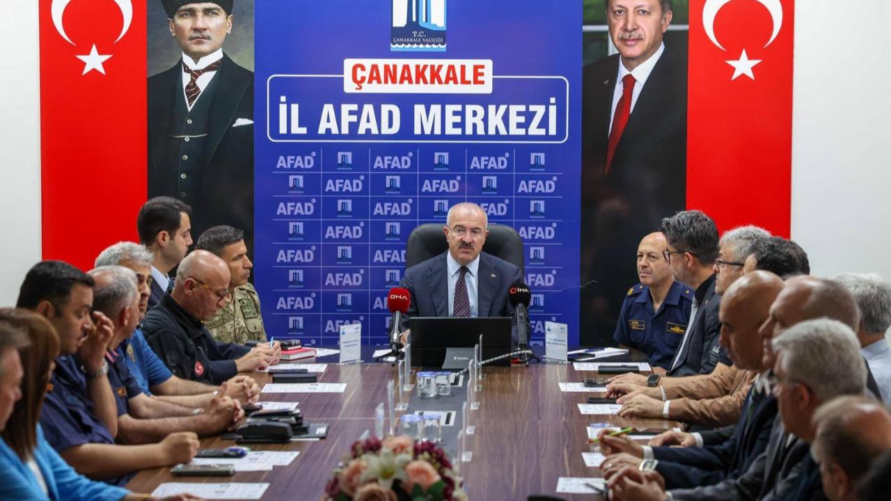 Çanakkale’de Fırtına, Dolu ve Hortum Afetine Karşı Dev Tatbikat