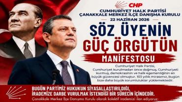 CHP Çanakkale’den Güç Gösterisi: “Örgütün İradesi Tartışmaya Açık Değildir”