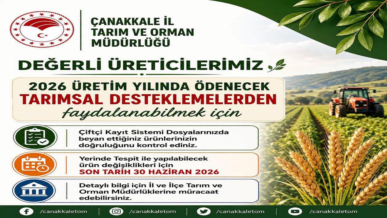 Çiftçilere Kritik Uyarı: Ürün Değişikliği İçin Son Tarih 30 Haziran