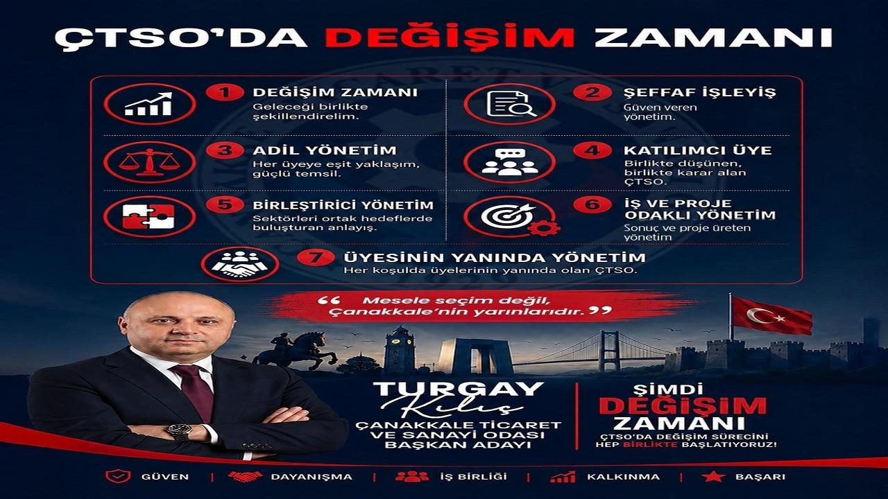 Turgay Kılıç' dan, ÇTSO’da Değişim Mesajı