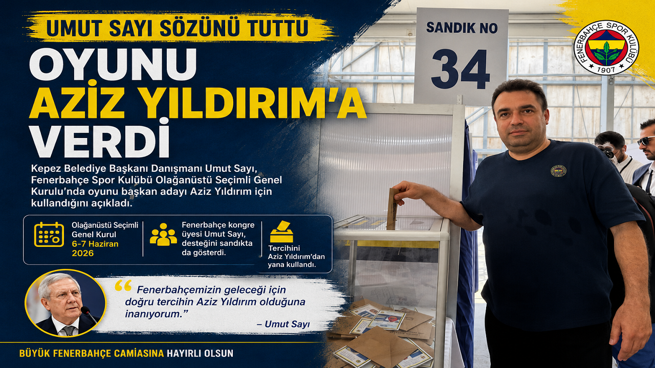 Umut Sayı Sözünü Tuttu: Oyunu Aziz Yıldırım’a Verdi