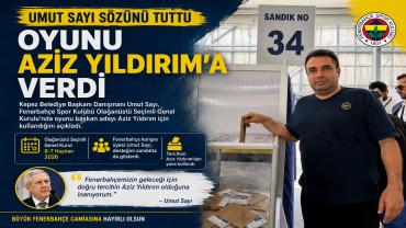 Umut Sayı Sözünü Tuttu: Oyunu Aziz Yıldırım’a Verdi