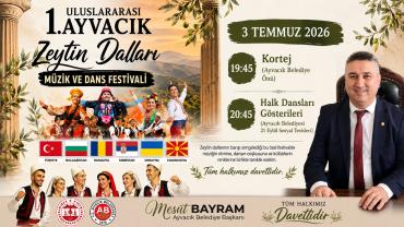 Ayvacık, Uluslararası Zeytin Dalları Müzik ve Dans Festivali'ne Ev Sahipliği Yapacak