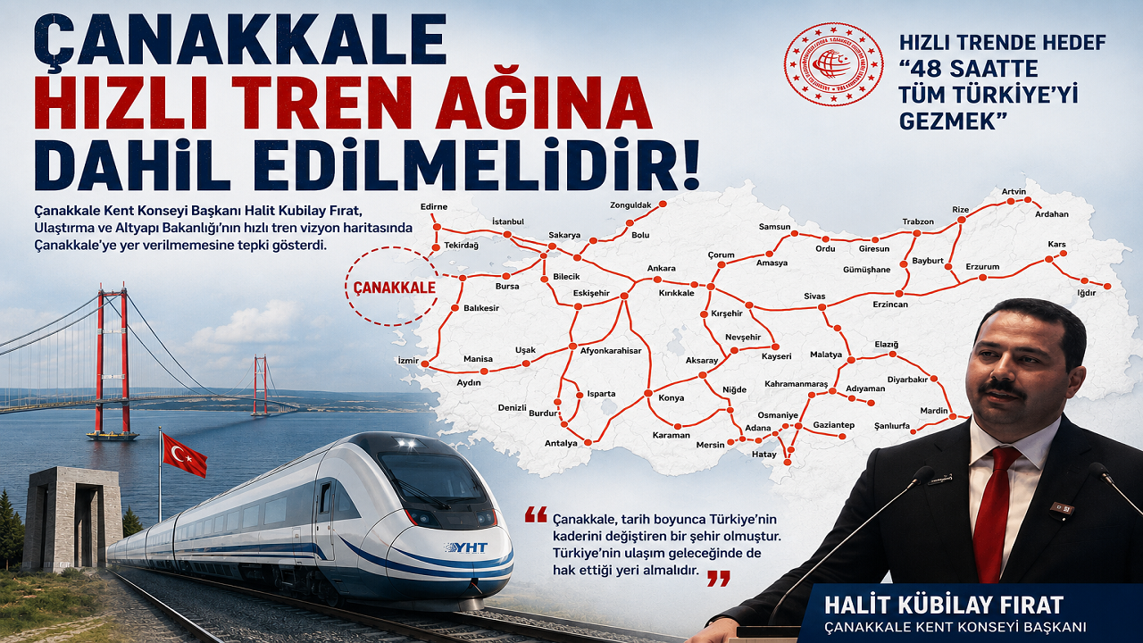 "Çanakkale Hızlı Tren Ağının Dışında Bırakılamaz"