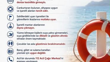 Çanakkale Valiliğinden Uyarı, ''Güvenli Olmayan Sularda Yüzmeyin''